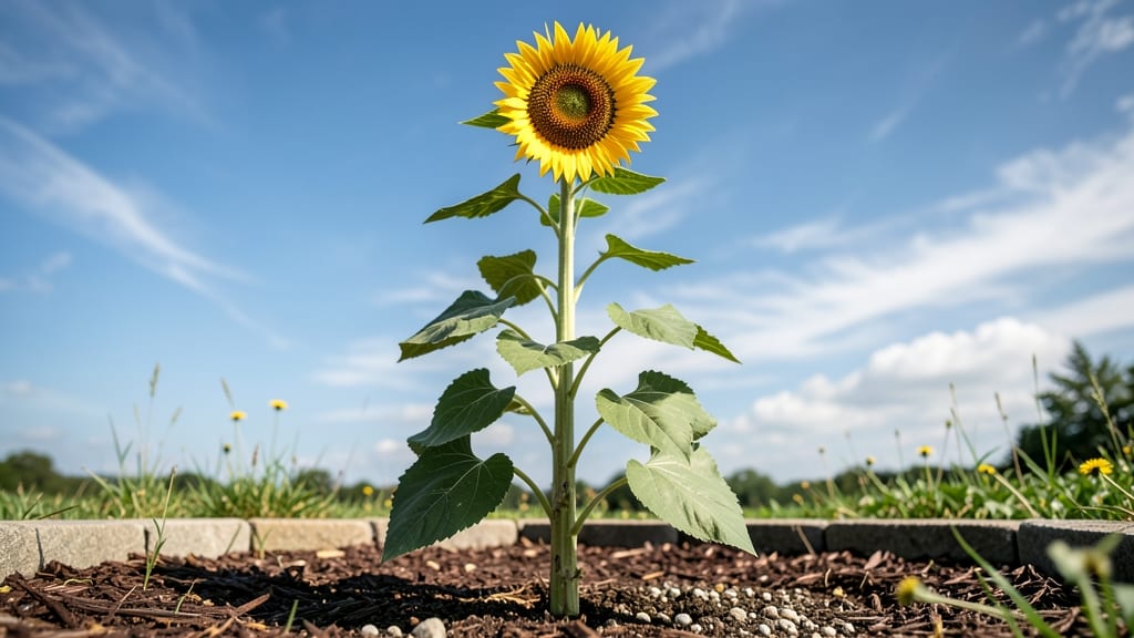 Full Grown Mammoth Sunflower: How Tall They Grow & Best Support Methods