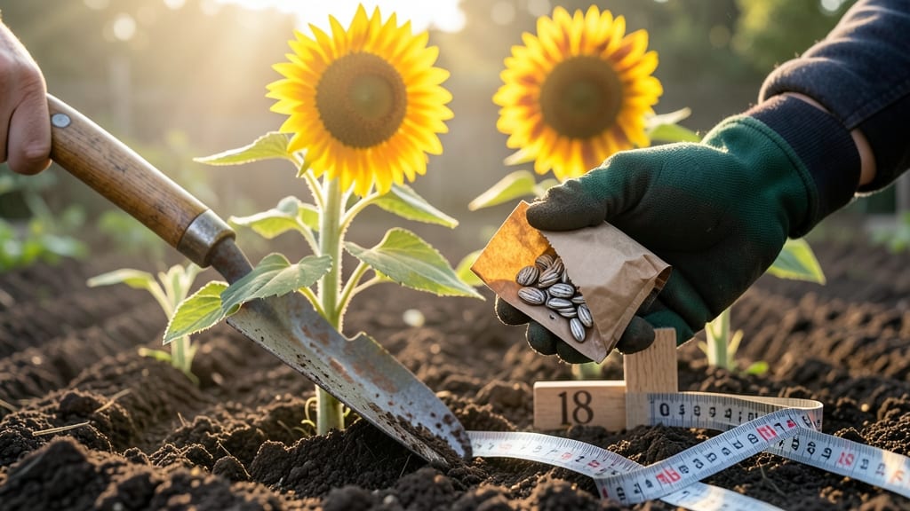 How Far Apart to Plant Sunflower Seeds: Spacing Chart by Variety Height