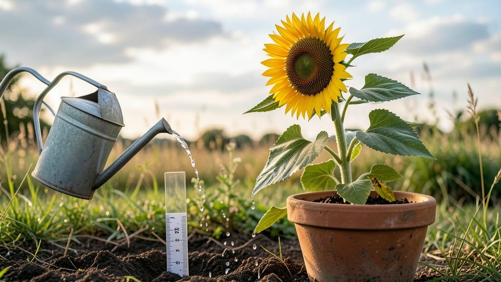 How Much to Water Sunflowers: Deep Soak Schedule by Growth Stage
