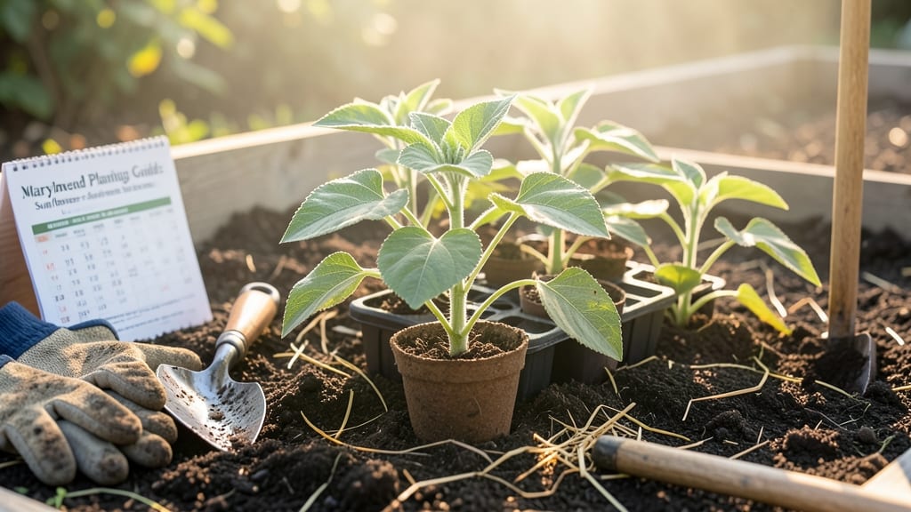 When to Plant Sunflowers in Maryland: Frost-Free Dates by USDA Zone 7b-8a