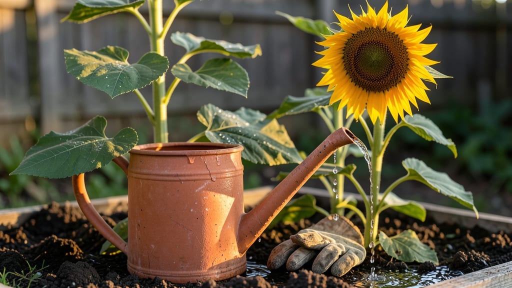 Water for Sunflowers: Deep-Soaking Secrets for Towering Growth Without Wilting