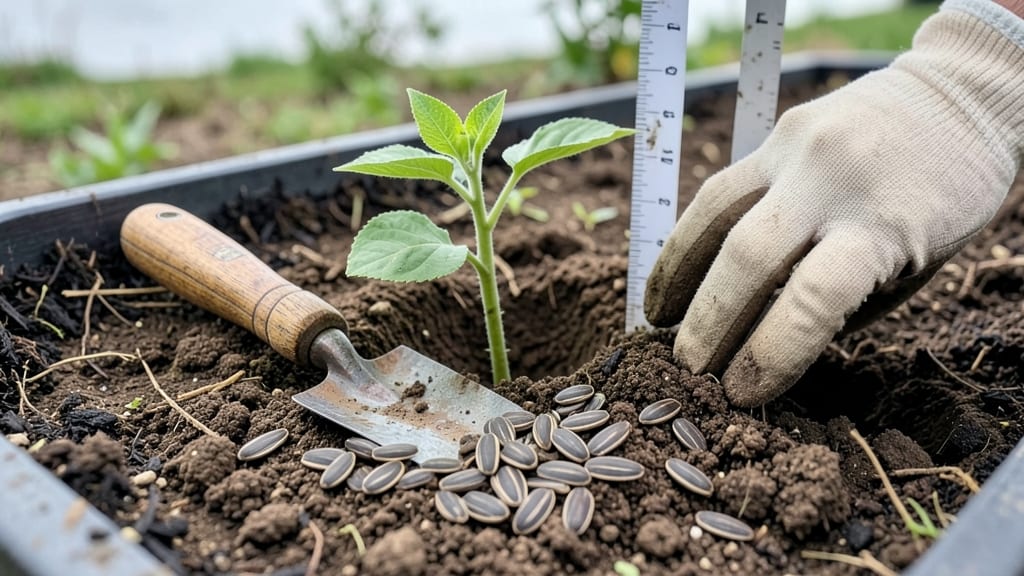 How Deep to Plant Sunflower Seeds: The Exact Inch Guide for Stronger Stems