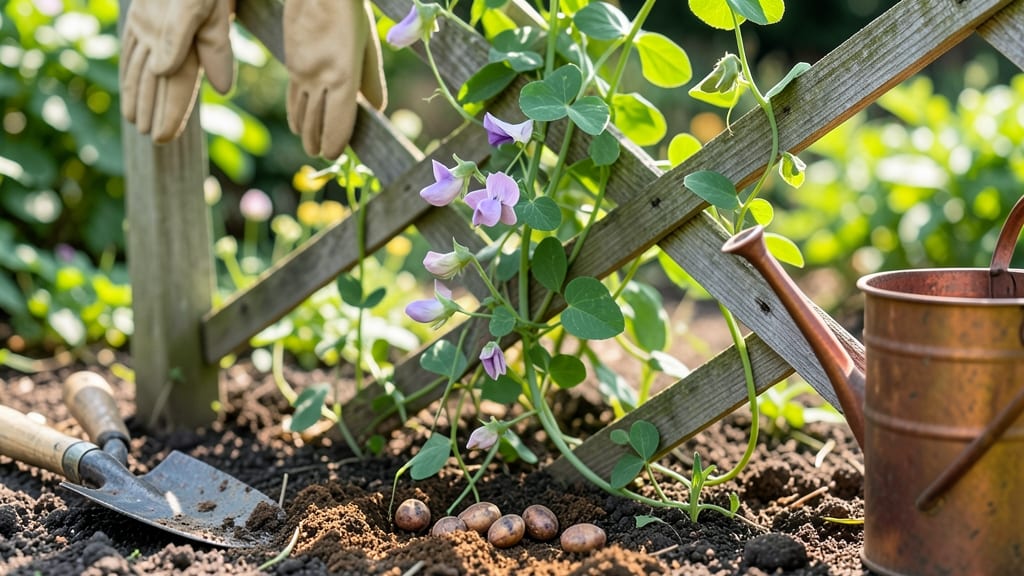 How to Plant Sweet Pea Flowers: Climbing Trellis Secrets for Faster Blooms